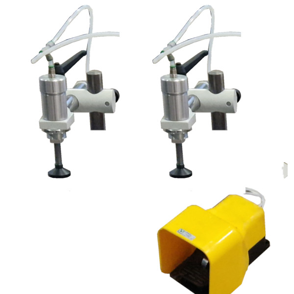 Pneumatický přítlak s pedálem